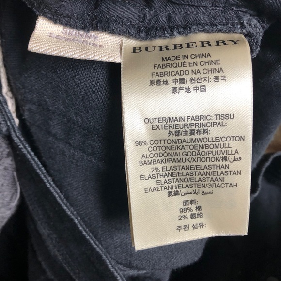 Auth Burberry Brit low rise skinny black jeans - Picture 6 of 15